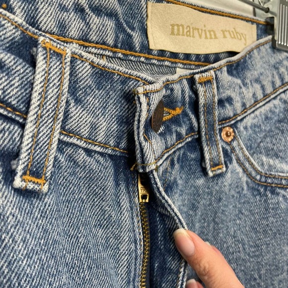 Marvin Ruby Vintage Levi’s Reworked Straight Leg Jeans 9 - Picture 3 of 10
